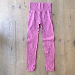 FP Movement Pink Leggings High-Waisted Stretch, Size XS/Small